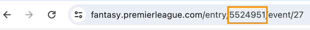 your GameID from fantasy.premierleague.com url
